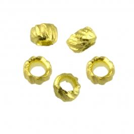 Gold Brass Crimp Beads 2.5mm - Pack of 1 Ounce