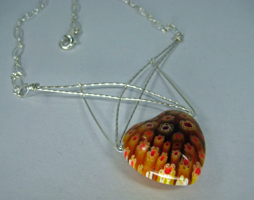 Webbed Heart Necklace