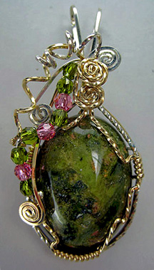 Springtime Unakite Pendant