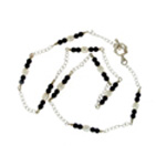Pearl and Black Onyx Necklace